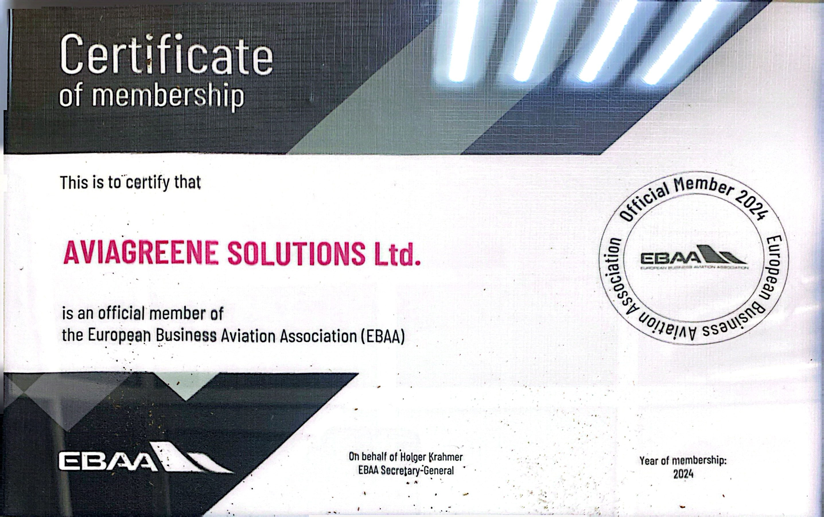 EBAA Certification